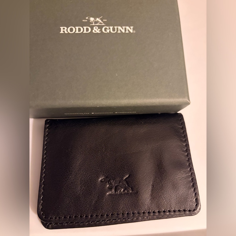 Rodd & Gunn Black Leather Card & Key Holder